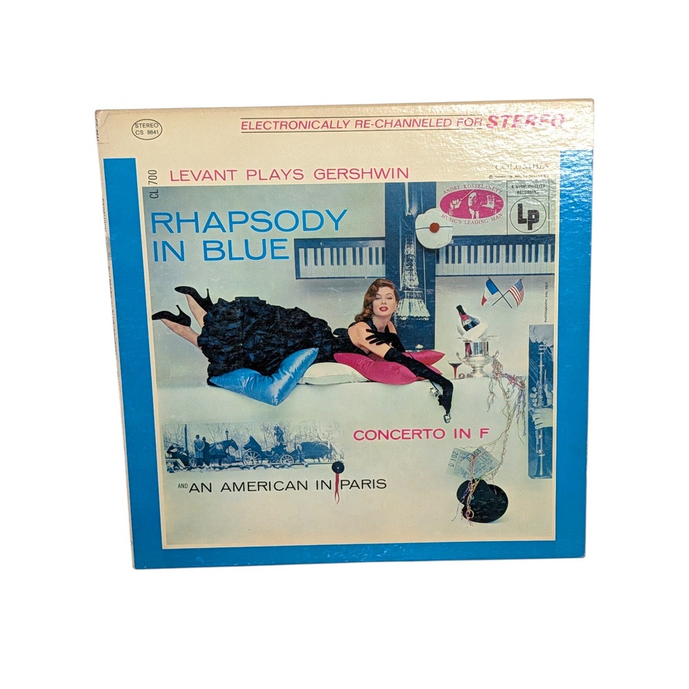 Levant Plays Gershwin Rhapsody In Blue Vinyl LP Columbia‎ Soundtrack Vintage